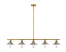 Linear Chandelier Z-Lite 613-5L-FB+BN Foundry Brass Casa 5 Light Linear Chandelier Z-Lite