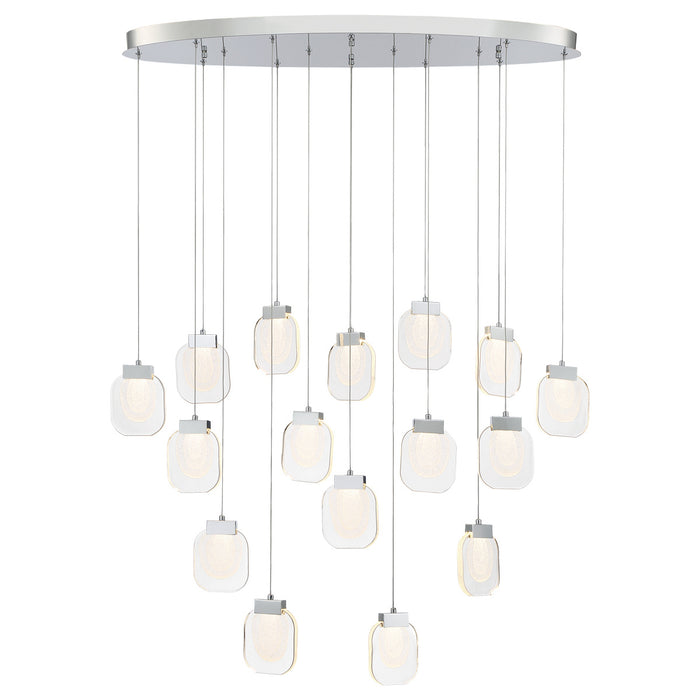 Eurofase 37194-027 Paget 44" Chrome LED Chandelier