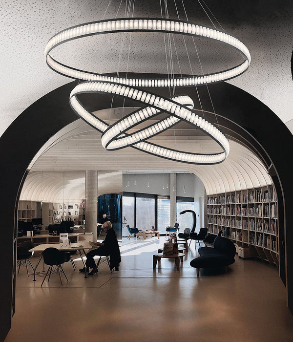 Eurofase 37090-012 Forster 60" Matte Black LED Chandelier