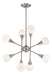 Chandelier Z-Lite 616-8C-BN Brushed Nickel Tian 8 Light Chandelier Z-Lite