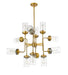 Chandelier Z-Lite 617-12FB Foundry Brass Calliope 12 Light Chandelier Z-Lite