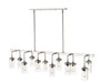 Linear Chandelier Z-Lite 617-12L-PN Polished Nickel Calliope 12 Light Linear Chandelier Z-Lite