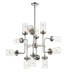 Chandelier Z-Lite 617-12PN Polished Nickel Calliope 12 Light Chandelier Z-Lite
