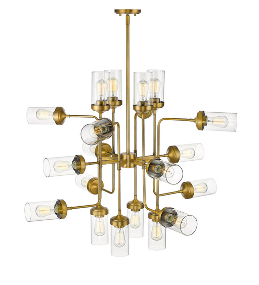 Chandelier Z-Lite 617-20FB Foundry Brass Calliope 20 Light Chandelier Z-Lite
