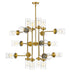 Chandelier Z-Lite 617-20FB Foundry Brass Calliope 20 Light Chandelier Z-Lite