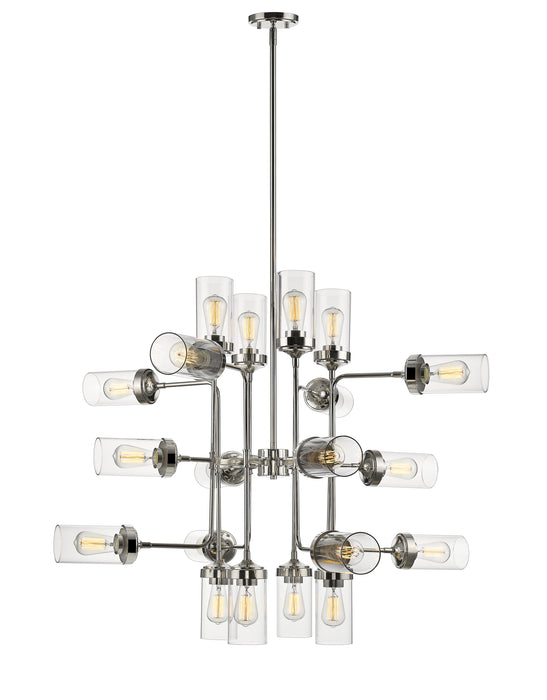 Chandelier Z-Lite 617-20PN Polished Nickel Calliope 20 Light Chandelier Z-Lite
