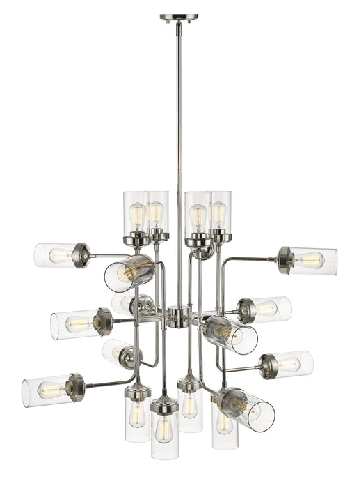 Chandelier Z-Lite 617-20PN Polished Nickel Calliope 20 Light Chandelier Z-Lite