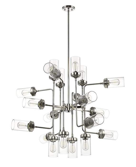 Chandelier Z-Lite 617-20PN Polished Nickel Calliope 20 Light Chandelier Z-Lite