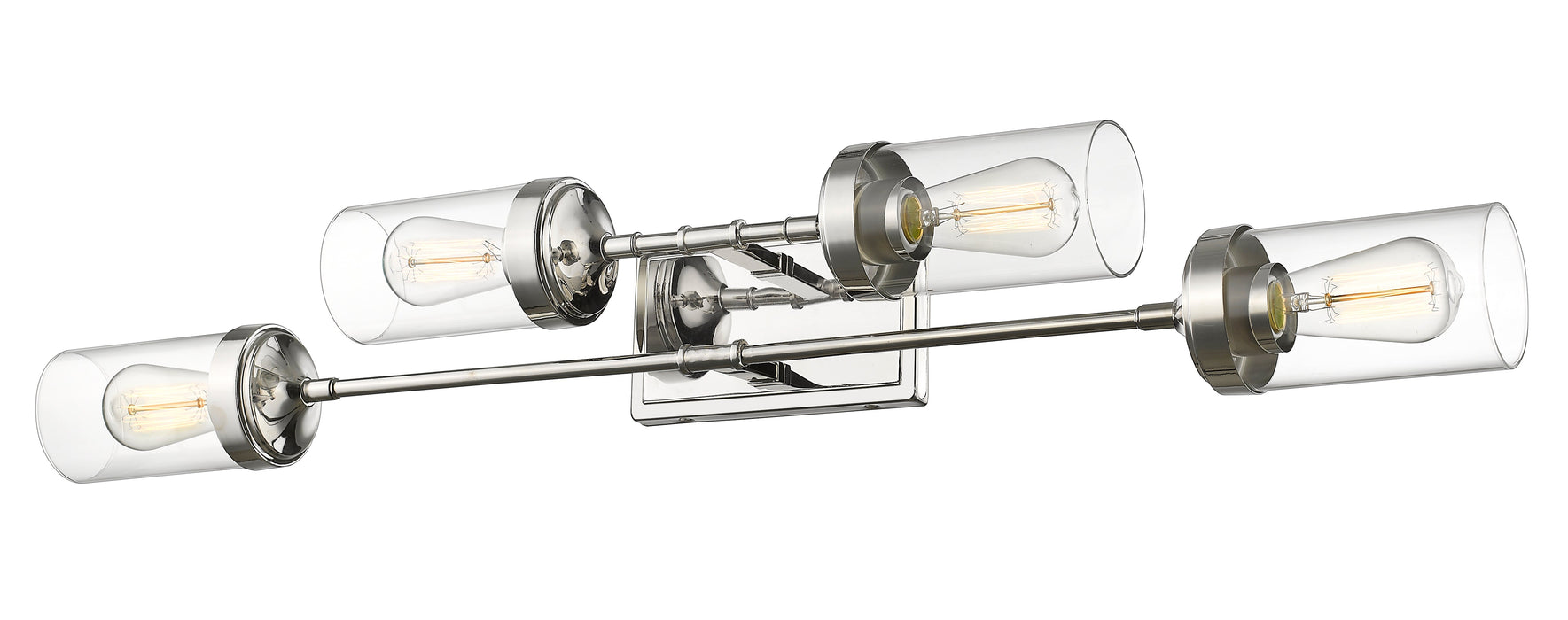 Vanity Z-Lite 617-4V-PN Polished Nickel Calliope 4 Light Vanity Z-Lite