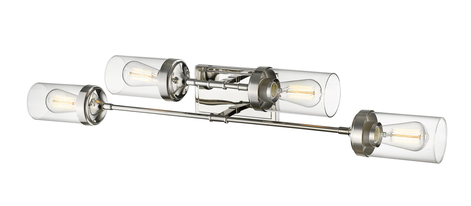 Vanity Z-Lite 617-4V-PN Polished Nickel Calliope 4 Light Vanity Z-Lite