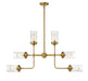 Chandelier Z-Lite 617-6FB Foundry Brass Calliope 6 Light Chandelier Z-Lite
