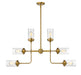 Chandelier Z-Lite 617-6FB Foundry Brass Calliope 6 Light Chandelier Z-Lite