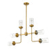 Chandelier Z-Lite 617-6FB Foundry Brass Calliope 6 Light Chandelier Z-Lite