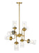 Chandelier Z-Lite 617-8FB Foundry Brass Calliope 8 Light Chandelier Z-Lite