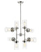 Chandelier Z-Lite 617-8PN Polished Nickel Calliope 8 Light Chandelier Z-Lite