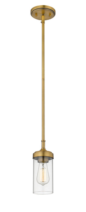 Pendant Z-Lite 617MP-FB Foundry Brass Calliope 1 Light Pendant Z-Lite