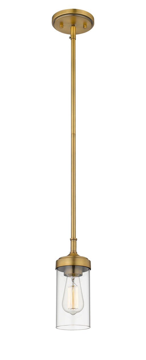 Pendant Z-Lite 617MP-FB Foundry Brass Calliope 1 Light Pendant Z-Lite