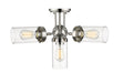Semi Flush Mount Z-Lite 617SF-PN Polished Nickel Calliope 4 Light Semi Flush Mount Z-Lite