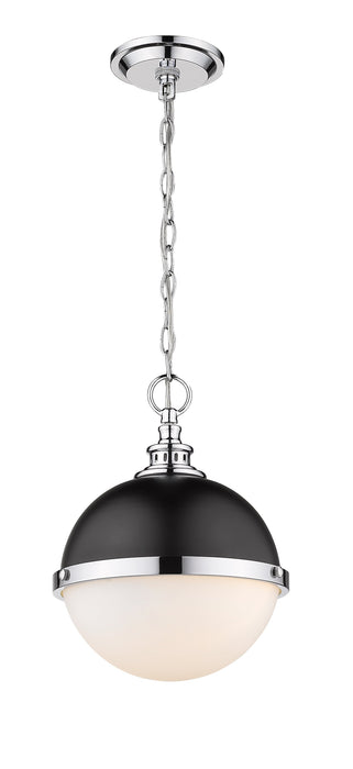 Pendant Z-Lite 619MP-MB-CH Matte Black + Chrome Peyton 2 Light Pendant Z-Lite