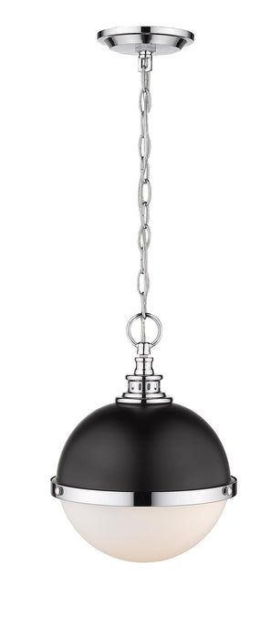 Pendant Z-Lite 619MP-MB-CH Matte Black + Chrome Peyton 2 Light Pendant Z-Lite