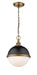 Pendant Z-Lite 619MP-MB-FB Matte Black + Factory Bronze Peyton 2 Light Pendant Z-Lite