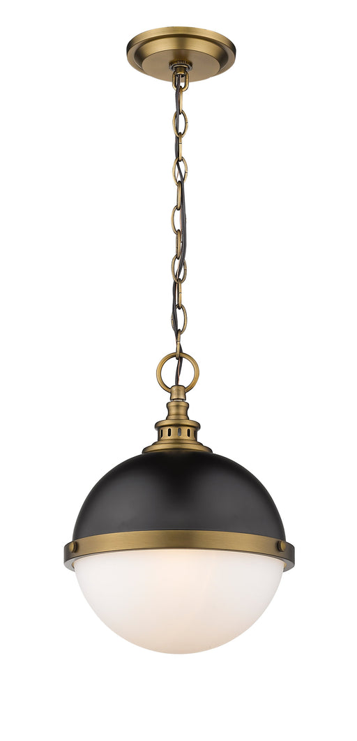 Pendant Z-Lite 619MP-MB-FB Matte Black + Factory Bronze Peyton 2 Light Pendant Z-Lite