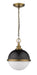 Pendant Z-Lite 619MP-MB-FB Matte Black + Factory Bronze Peyton 2 Light Pendant Z-Lite