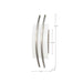 Sconce Nuvo 62-102 Trax - 1 Module Wall Sconce with Frosted Glass - Brushed Nickel Finish Nuvo