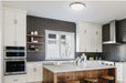Flush Mount Nuvo 62-1044 Button LED 17 in. - Flush Mount Fixture - Brushed Nickel Finish - LED Module Included Nuvo
