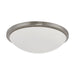 Flush Mount Nuvo 62-1044 Button LED 17 in. - Flush Mount Fixture - Brushed Nickel Finish - LED Module Included Nuvo