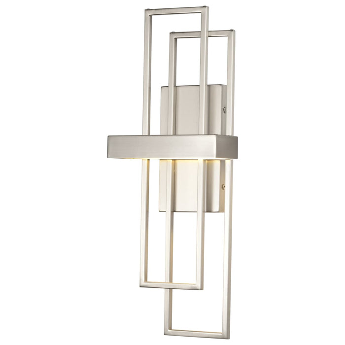 Sconce Nuvo 62-105 Frame - LED Wall Sconce with Frosted Lens - Brushed Nickel Finish Nuvo