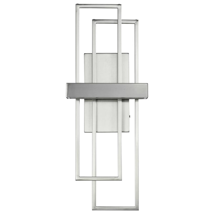 Sconce Nuvo 62-105 Frame - LED Wall Sconce with Frosted Lens - Brushed Nickel Finish Nuvo