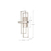 Sconce Nuvo 62-105 Frame - LED Wall Sconce with Frosted Lens - Brushed Nickel Finish Nuvo