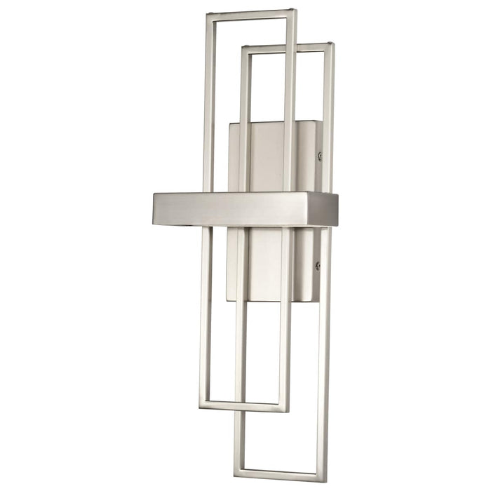 Sconce Nuvo 62-105 Frame - LED Wall Sconce with Frosted Lens - Brushed Nickel Finish Nuvo