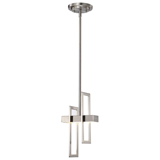 Pendant Nuvo 62-106 Frame - LED Pendant with Frosted Glass - Brushed Nickel Finish Nuvo