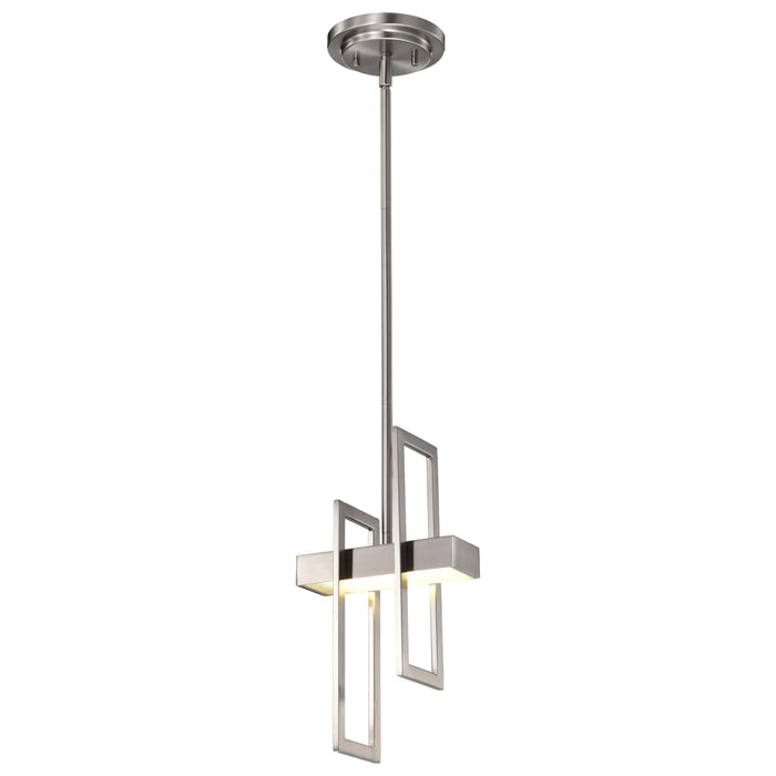 Pendant Nuvo 62-106 Frame - LED Pendant with Frosted Glass - Brushed Nickel Finish Nuvo