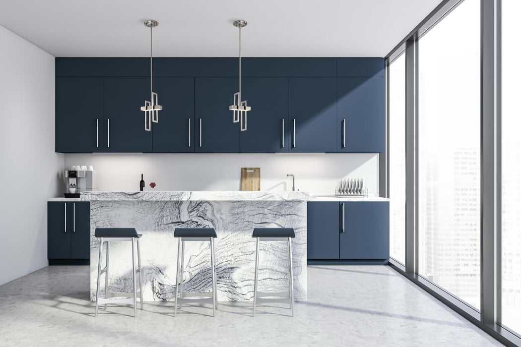Pendant Nuvo 62-106 Frame - LED Pendant with Frosted Glass - Brushed Nickel Finish Nuvo
