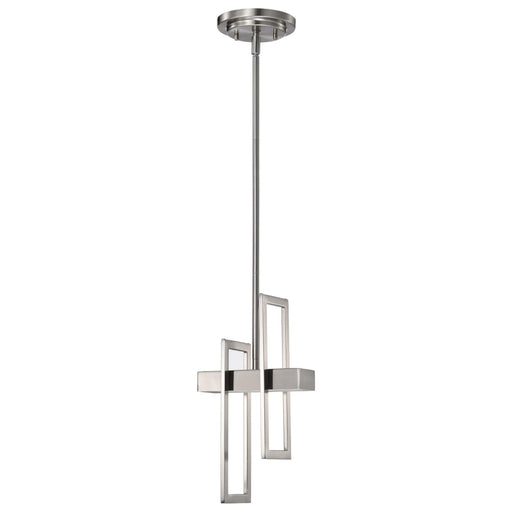 Pendant Nuvo 62-106 Frame - LED Pendant with Frosted Glass - Brushed Nickel Finish Nuvo