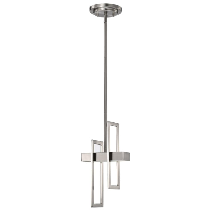 Pendant Nuvo 62-106 Frame - LED Pendant with Frosted Glass - Brushed Nickel Finish Nuvo