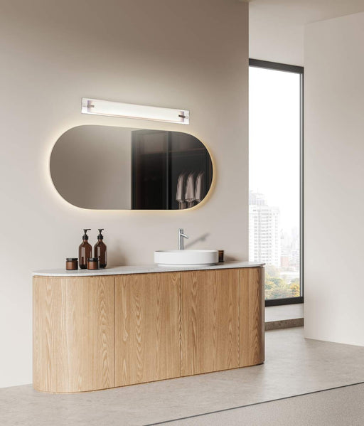 Vanity Nuvo 62-1083 Bow LED 43 in. - Vanity Fixture - Brushed Nickel Finish Nuvo