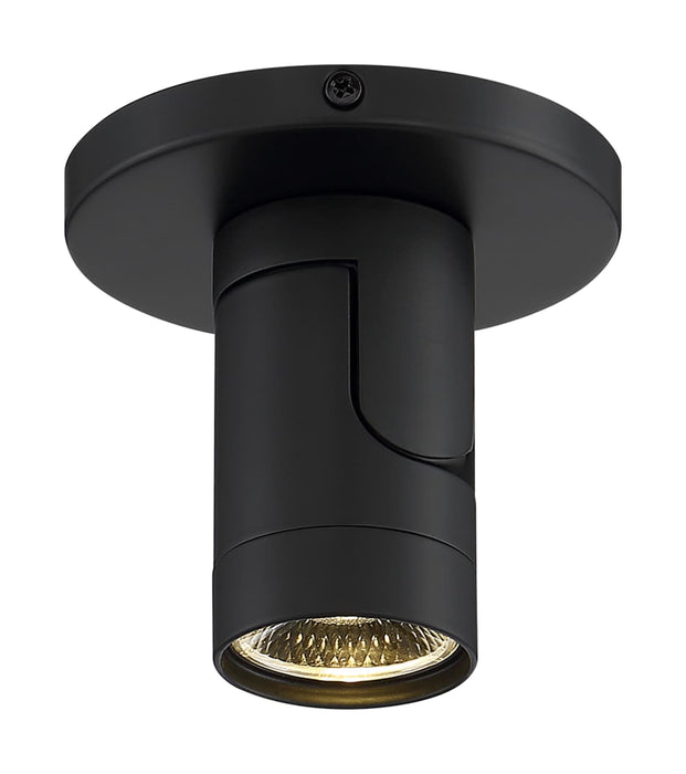 Monopoint Nuvo 62-1105 12 Watt - LED - Black - Barrel - Monopoint - 3000K - 36 deg. Beam Angle Nuvo
