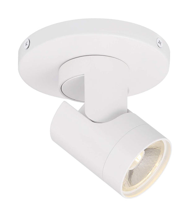 Monopoint Nuvo 62-1106 12 Watt - LED - White - Barrel - Monopoint - 3000K - 36 deg. Beam Angle - White Finish Nuvo