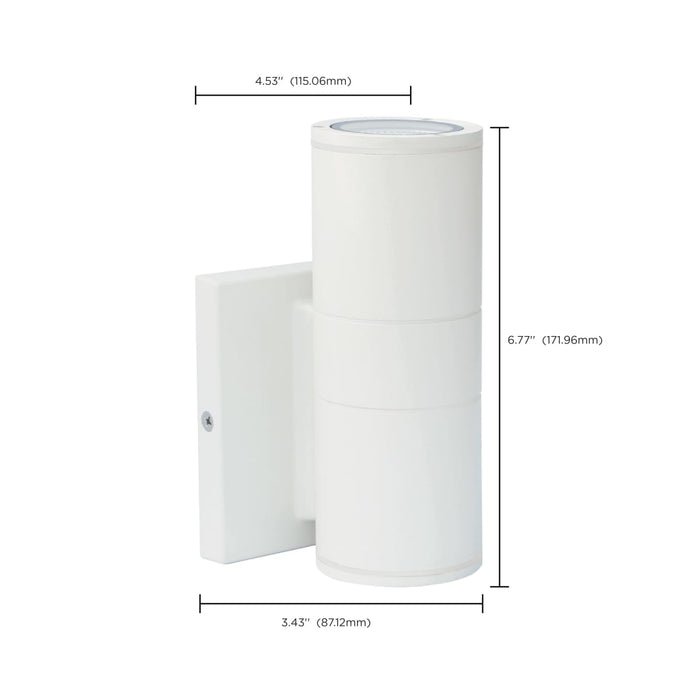 Sconce Nuvo 62-1137 1 Light - LED Small Up or Down Sconce Fixture - White Finish - 10W - 120/277V Nuvo