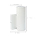 Sconce Nuvo 62-1137 1 Light - LED Small Up or Down Sconce Fixture - White Finish - 10W - 120/277V Nuvo