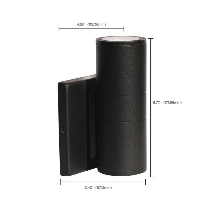 Sconce Nuvo 62-1138 1 Light - LED Small Up or Down Sconce Fixture - Black Finish - 10W - 120/277V Nuvo