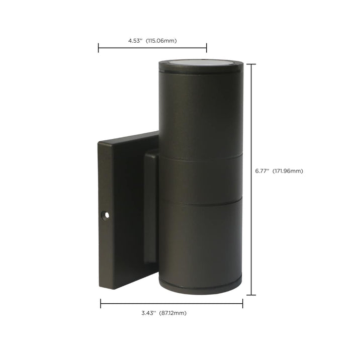Sconce Nuvo 62-1139 1 Light - LED Small Up or Down Sconce Fixture - Bronze Finish - 10W - 120/277V Nuvo