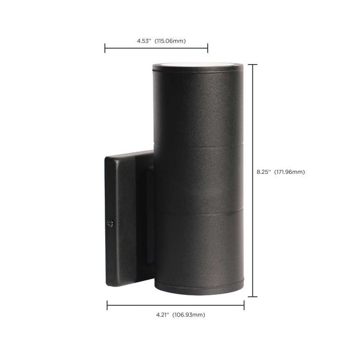 Sconce Nuvo 62-1148 1 Light - LED Large Up or Down Sconce Fixture - Black Finish - 10W - 120/277V Nuvo