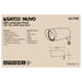 Flood Light Nuvo 62-1199 LED Landscape Flood - 12 Watt - Matte Black Finish - 3000K - 120 Volt Nuvo