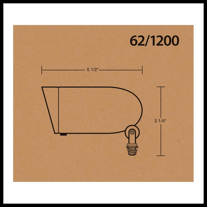 Flood Light Nuvo 62-1200 LED Landscape Flood 6W - Bronze Finish - 3000K Nuvo