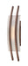 Sconce Nuvo 62-122 Trax - 1 Module Wall Sconce with Frosted Glass - Hazel Bronze Finish Nuvo